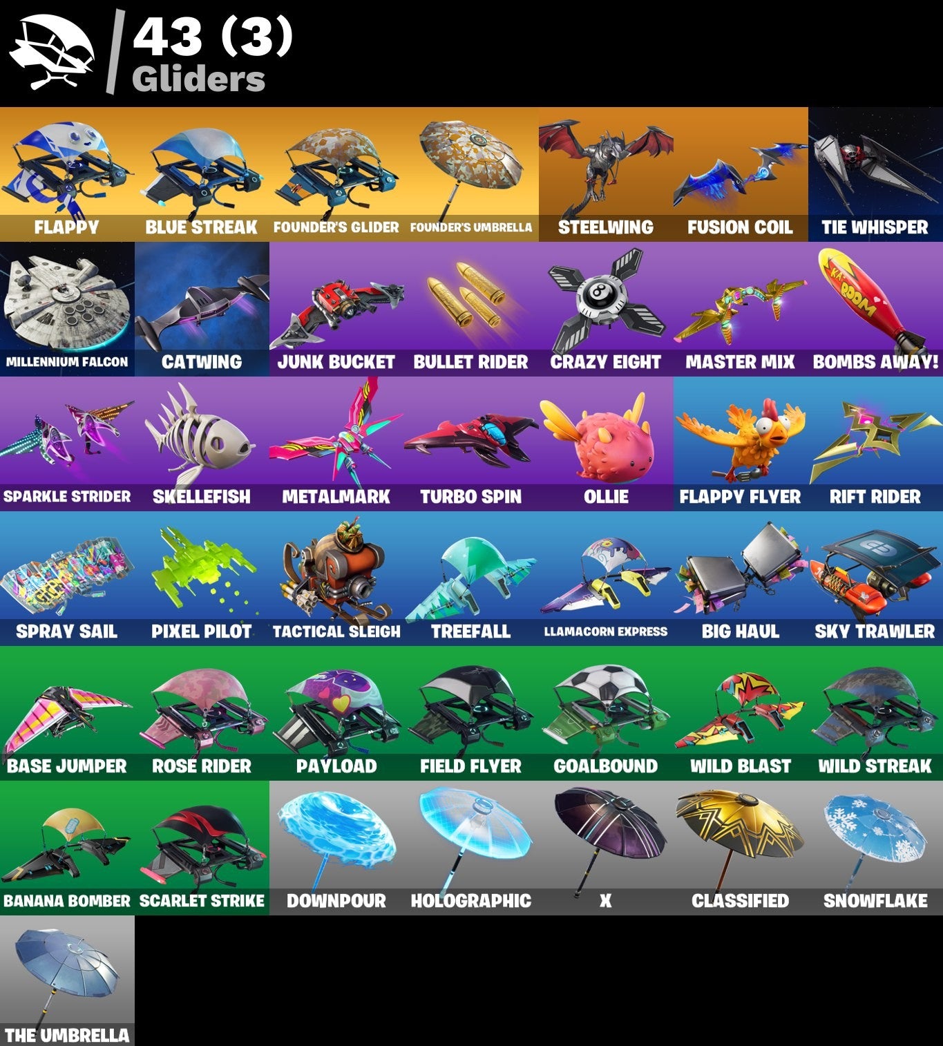 104 Skins/ OG STW | Deadpool | Midas | Skull Trooper | Ghoul Trooper | Rose Team Leader | Blue Team Leader | Warpaint | Point Partroller | Trilogy