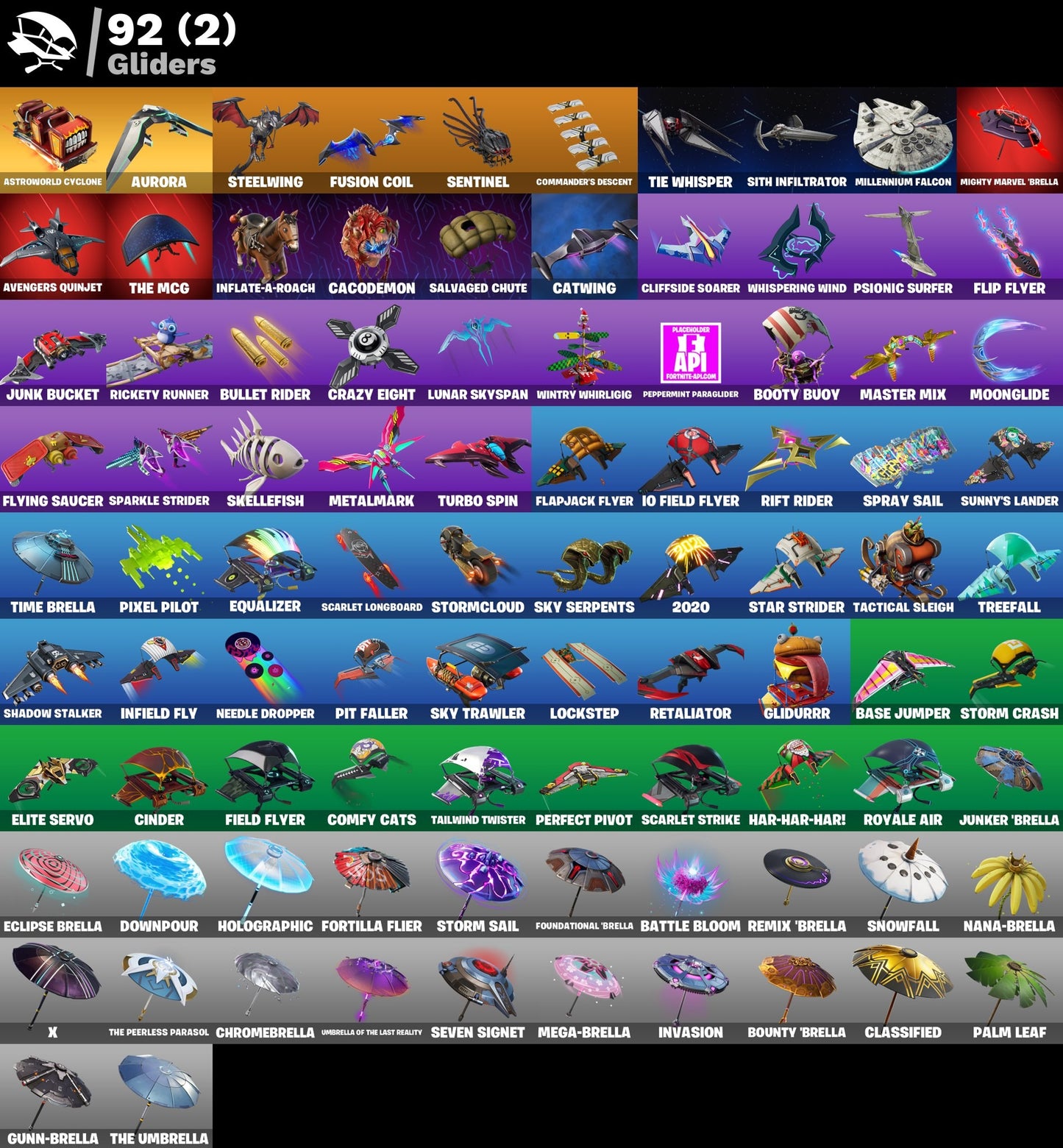 74 SKINS / EON/ FA/ NINJA/ THE SCIENTIST / ROX / RUIN
