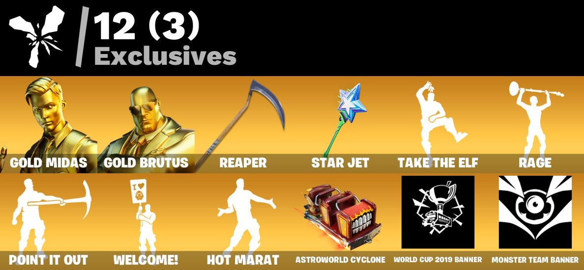 135 SKINS/ FA / GOLD MIDAS/ GOLD BRUTUS/ DARK PACK / FROZEN PACK / LAVA PACK / SORANA / OMEGAROK / REAPER