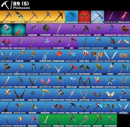 74 SKINS / EON/ FA/ NINJA/ THE SCIENTIST / ROX / RUIN