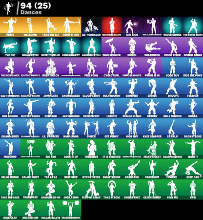 74 SKINS / EON/ FA/ NINJA/ THE SCIENTIST / ROX / RUIN