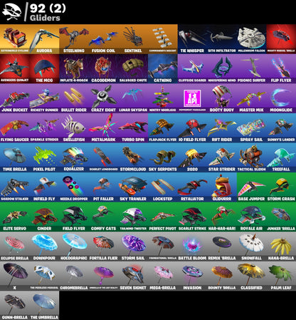 74 SKINS / EON/ FA/ NINJA/ THE SCIENTIST / ROX / RUIN