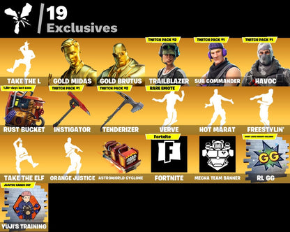 82 SKINS / TAKE THE L / FA / TRAIBLAZER / HAVOC / SUB COMMANDER / OMEGA / MIDAS